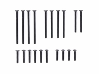 Stainless Steel Countersunk Screw Set (10/12/20/25/30mm, Black)