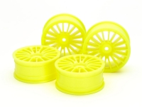 Medium-Narrow 18-Spoke Wheels (24mm Width, Offset 0) (Yellow) 4pcs.