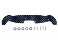 HG Carbon Wide Front Plate for AR Chassis (2mm/Blue Lamé)