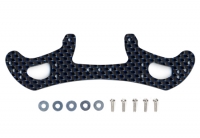 HG Carbon Wide Rear Plate for AR Chassis (2mm/Blue Lamé)
