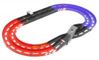 Mini 4WD Oval Home Circuit With Lane Change & Lap Timer (Blue/Red)